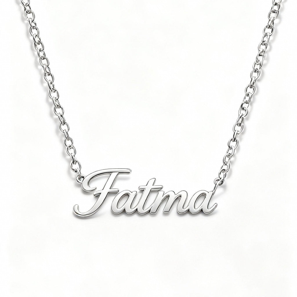 Personalized Name Necklace 925 Sterling Silver Gold-Plated