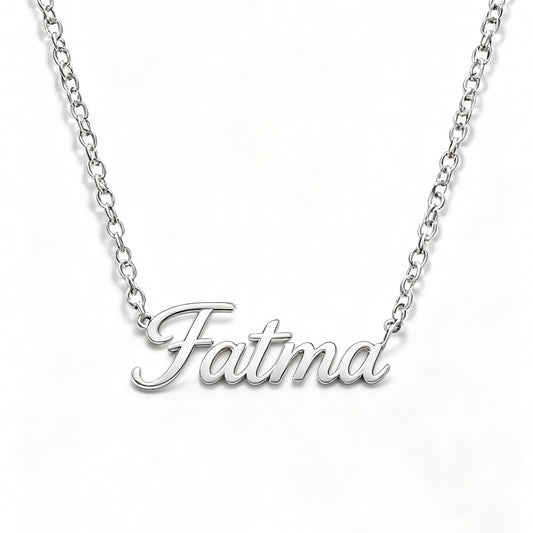 Personalized Name Necklace 925 Sterling Silver Gold-Plated