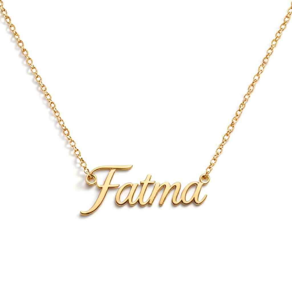 Personalized Name Necklace 925 Sterling Silver Gold-Plated