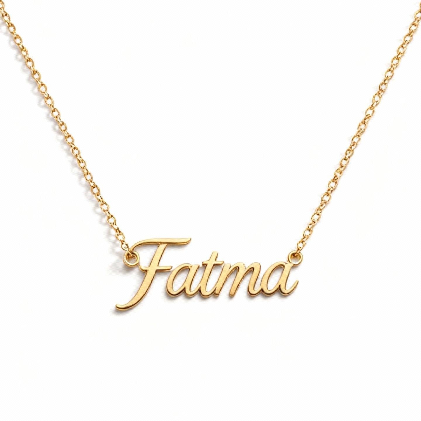 Personalized Name Necklace 925 Sterling Silver Gold-Plated